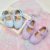 imageESTINE Mary Jane Flats for Toddler Girls Little Kids Glittery Dress Princess Wedding Ballet ShoesE352purple