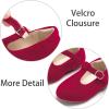 imageESTINE Mary Jane Flats for Toddler Girls Little Kids Glittery Dress Princess Wedding Ballet ShoesE357pink