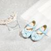 imageESTINE Mary Jane Flats for Toddler Girls Little Kids Glittery Dress Princess Wedding Ballet ShoesE358blue