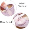 imageESTINE Mary Jane Flats for Toddler Girls Little Kids Glittery Dress Princess Wedding Ballet ShoesE358pink