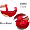 imageESTINE Mary Jane Flats for Toddler Girls Little Kids Glittery Dress Princess Wedding Ballet ShoesE368red
