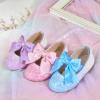 imageESTINE Mary Jane Flats for Toddler Girls Little Kids Glittery Dress Princess Wedding Ballet ShoesE375blue
