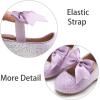 imageESTINE Mary Jane Flats for Toddler Girls Little Kids Glittery Dress Princess Wedding Ballet ShoesE375purple