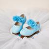imageESTINE Mary Jane Flats for Toddler Girls Little Kids Glittery Dress Princess Wedding Ballet ShoesE379blue