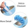 imageESTINE Mary Jane Flats for Toddler Girls Little Kids Glittery Dress Princess Wedding Ballet ShoesE379blue