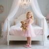 imageESTINE Mary Jane Flats for Toddler Girls Little Kids Glittery Dress Princess Wedding Ballet ShoesE379pink