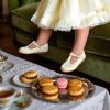 imageESTINE Mary Jane Flats for Toddler Girls Little Kids Glittery Dress Princess Wedding Ballet ShoesE503champagne