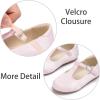 imageESTINE Mary Jane Flats for Toddler Girls Little Kids Glittery Dress Princess Wedding Ballet ShoesE503pink