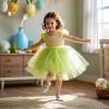 imageESTINE Mary Jane Flats for Toddler Girls Little Kids Glittery Dress Princess Wedding Ballet ShoesE503white