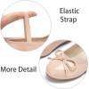 imageESTINE Mary Jane Flats for Toddler Girls Little Kids Glittery Dress Princess Wedding Ballet ShoesE505nude