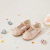 imageESTINE Mary Jane Flats for Toddler Girls Little Kids Glittery Dress Princess Wedding Ballet ShoesE505nude