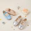 imageESTINE Mary Jane Flats for Toddler Girls Little Kids Glittery Dress Princess Wedding Ballet ShoesE505silver
