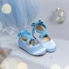imageESTINE Mary Jane Flats for Toddler Girls Little Kids Glittery Dress Princess Wedding Ballet ShoesE518blue