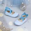 imageESTINE Mary Jane Flats for Toddler Girls Little Kids Glittery Dress Princess Wedding Ballet ShoesE518blue