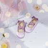imageESTINE Mary Jane Flats for Toddler Girls Little Kids Glittery Dress Princess Wedding Ballet ShoesE518purple