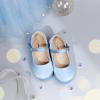 imageESTINE Mary Jane Flats for Toddler Girls Little Kids Glittery Dress Princess Wedding Ballet ShoesE661blue