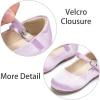 imageESTINE Mary Jane Flats for Toddler Girls Little Kids Glittery Dress Princess Wedding Ballet ShoesE661purple
