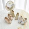 imageESTINE Mary Jane Flats for Toddler Girls Little Kids Glittery Dress Princess Wedding Ballet ShoesE7081silver