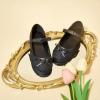 imageESTINE Mary Jane Flats for Toddler Girls Little Kids Glittery Dress Princess Wedding Ballet ShoesE708black