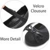 imageESTINE Mary Jane Flats for Toddler Girls Little Kids Glittery Dress Princess Wedding Ballet ShoesE708black