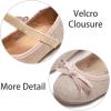 imageESTINE Mary Jane Flats for Toddler Girls Little Kids Glittery Dress Princess Wedding Ballet ShoesE708pink