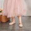 imageESTINE Mary Jane Flats for Toddler Girls Little Kids Glittery Dress Princess Wedding Ballet ShoesE708pink