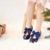 imageESTINE Mary Jane Flats for Toddler Girls Little Kids Glittery Dress Princess Wedding Ballet ShoesE75navy Blue