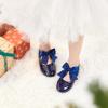imageESTINE Mary Jane Flats for Toddler Girls Little Kids Glittery Dress Princess Wedding Ballet ShoesE75navy Blue