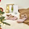 imageESTINE Toddler Little Girls Ballet Shoes Baby Kids Princess Dress Wedding Strap Mary Jane FlatsE392dusty Rose