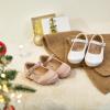 imageESTINE Toddler Little Girls Ballet Shoes Baby Kids Princess Dress Wedding Strap Mary Jane FlatsE392ivory White