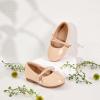 imageESTINE Toddler Little Girls Ballet Shoes Baby Kids Princess Dress Wedding Strap Mary Jane FlatsE393nude