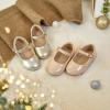 imageESTINE Toddler Little Girls Ballet Shoes Baby Kids Princess Dress Wedding Strap Mary Jane FlatsE663nude