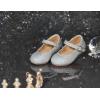 imageESTINE Toddler Little Girls Ballet Shoes Baby Kids Princess Dress Wedding Strap Mary Jane FlatsE66silver
