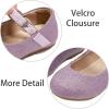 imageESTINE Toddler Little Girls Ballet Shoes Baby Kids Princess Dress Wedding Strap Mary Jane FlatsE66tpurple