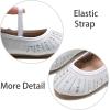 imageESTINE Toddler Little Girls Ballet Shoes Baby Kids Princess Dress Wedding Strap Mary Jane FlatsEh22white