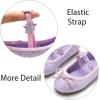 imageESTINE Toddler Little Girls Ballet Shoes Baby Kids Princess Dress Wedding Strap Mary Jane FlatsEh24purple