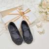 imageESTINE Toddler Little Girls Ballet Shoes Baby Kids Princess Dress Wedding Strap Mary Jane FlatsEh25black
