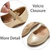 imageESTINE Toddler Little Girls Ballet Shoes Baby Kids Princess Dress Wedding Strap Mary Jane FlatsEh26gold Pu