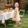 imageESTINE Toddler Little Girls Ballet Shoes Baby Kids Princess Dress Wedding Strap Mary Jane FlatsEh26gold Pu