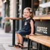 imageESTINE ToddlerLittle Kid Girls Bow Open Toe Flat Evening Dress SandalsE09black