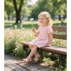 imageESTINE ToddlerLittle Kid Girls Bow Open Toe Flat Evening Dress SandalsE09nude