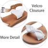 imageESTINE ToddlerLittle Kid Girls Bow Open Toe Flat Evening Dress SandalsE09white