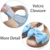 imageESTINE ToddlerLittle Kid Girls Bow Open Toe Flat Evening Dress SandalsEs318blue