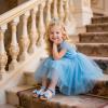 imageESTINE ToddlerLittle Kid Girls Bow Open Toe Flat Evening Dress SandalsEs318blue