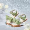 imageESTINE ToddlerLittle Kid Girls Bow Open Toe Flat Evening Dress SandalsEs501green