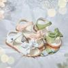 imageESTINE ToddlerLittle Kid Girls Bow Open Toe Flat Evening Dress SandalsEs501white