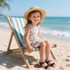 imageESTINE ToddlerLittle Kid Girls Bow Open Toe Flat Evening Dress SandalsEs507black