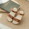 imageESTINE ToddlerLittle Kid Girls Bow Open Toe Flat Evening Dress SandalsEs507brown