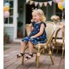 imageESTINE ToddlerLittle Kid Girls Bow Open Toe Flat Evening Dress SandalsEs83black