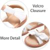 imageESTINE ToddlerLittle Kid Girls Bow Open Toe Flat Evening Dress SandalsEs83white